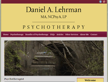 Tablet Screenshot of danielalehrman.com